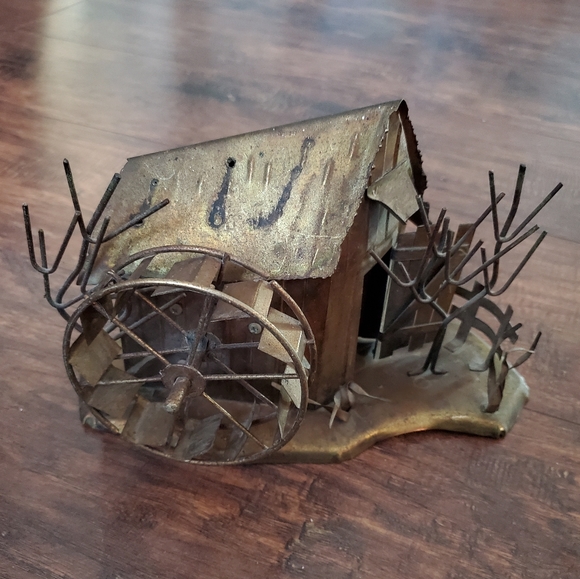 Vintage Copper Mill House Statue